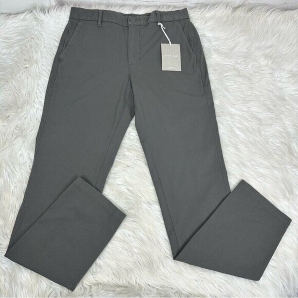 Everlane Uniform The Performance‎ Chino Slim Fit Slate Grey Pants 31x32 NWT